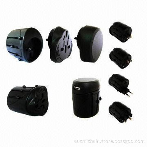 New Universal Travel Power, AC USB Port World Adapter Plug for UK/US/AU/Europe